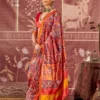 Latest Kreshva Patola Grace P.V.Silk With Weaving Border Saree Collection Wholesale 2026