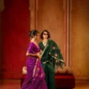 Rajtex Bombay Rose Munga Cotton Handloom Organza Weaving Pallu Saree Collection Wholesale