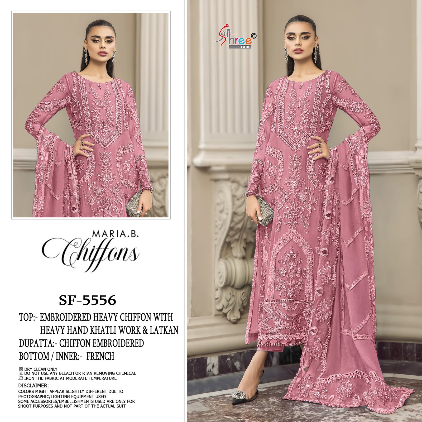Buy Shree Sf 5556 A To D Chiffon With Embroidery Work Pakistani Salwar Kameez Wholesale 2026