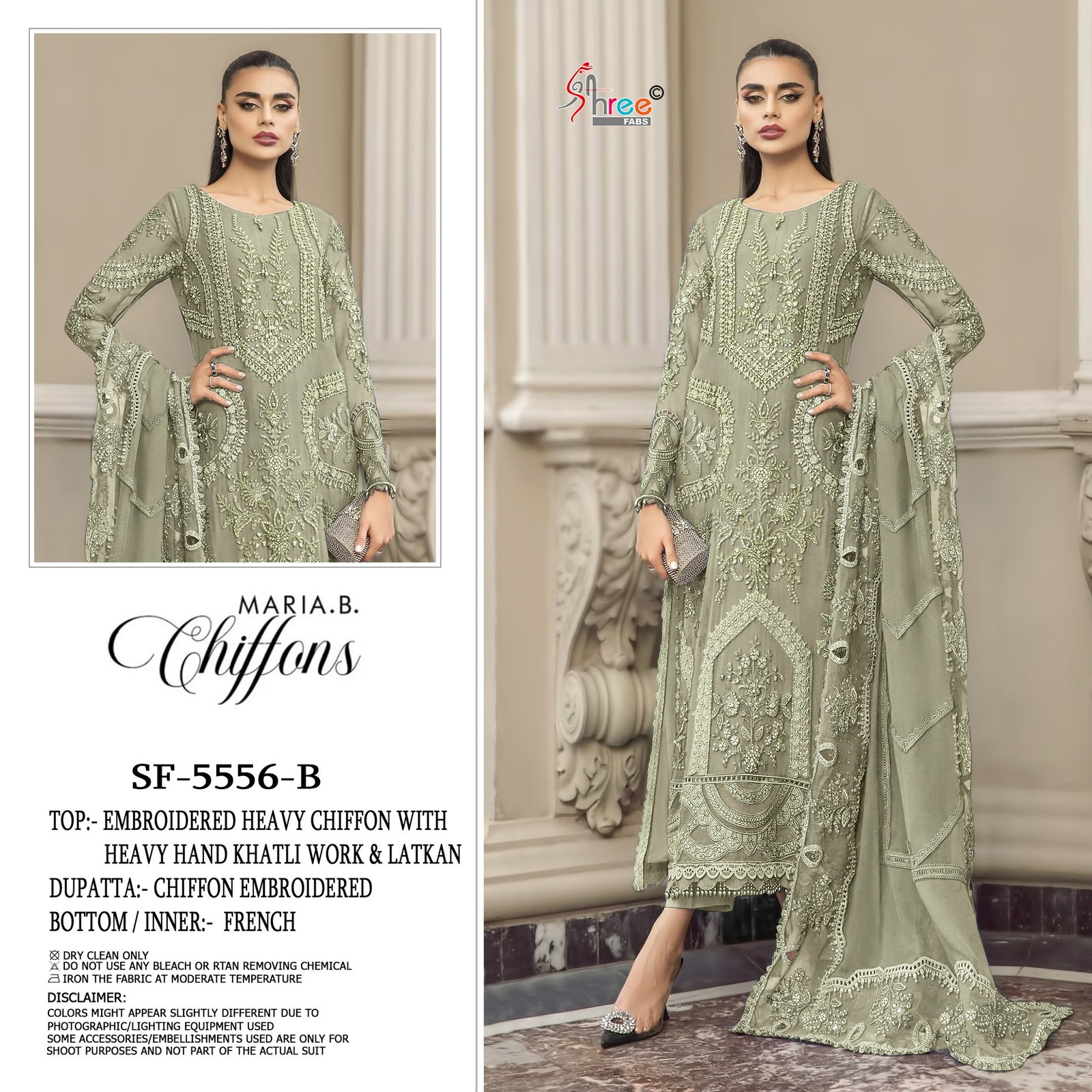 Buy Shree Sf 5556 A To D Chiffon With Embroidery Work Pakistani Salwar Kameez Wholesale 2026