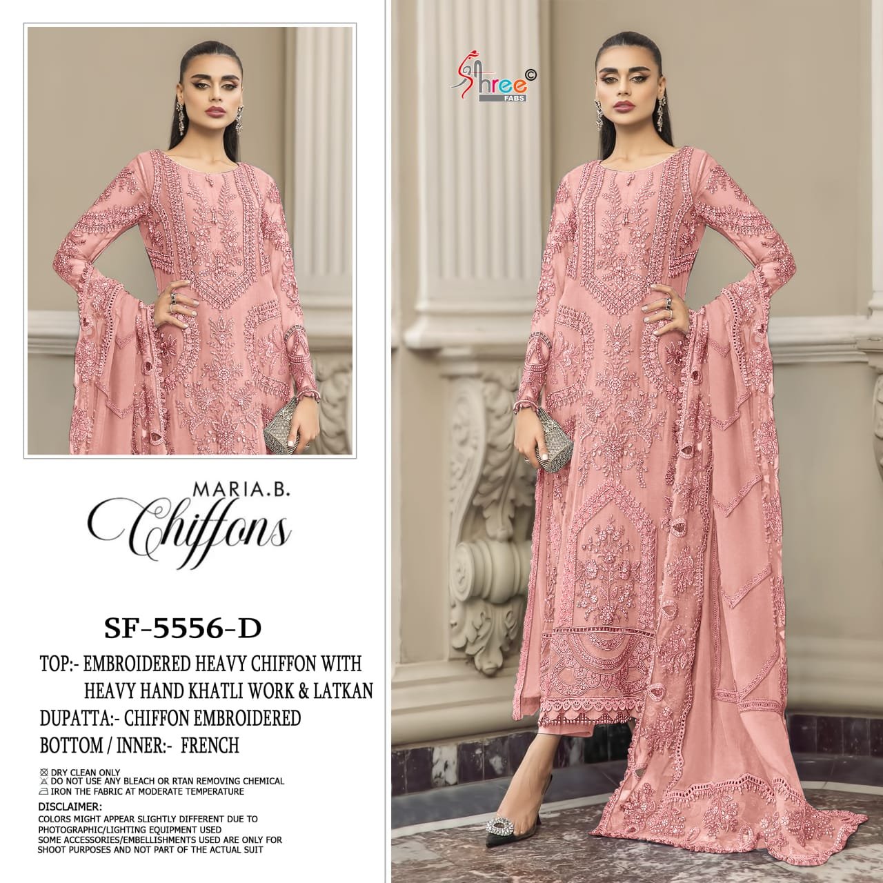 Buy Shree Sf 5556 A To D Chiffon With Embroidery Work Pakistani Salwar Kameez Wholesale 2026