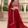 Zeel Vol 32 Georgette Threadwork And Embroidery Lehenga Choli Wholesale