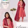 Latest Blue Hills Noor Jahan Chanderi Foil Printed Embroidery Top Bottom And Dupatta Wholesale 2026