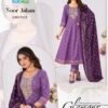 Latest Blue Hills Noor Jahan Chanderi Foil Printed Embroidery Top Bottom And Dupatta Wholesale 2026