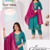 Latest Blue Hills Noor Jahan Chanderi Foil Printed Embroidery Top Bottom And Dupatta Wholesale 2026