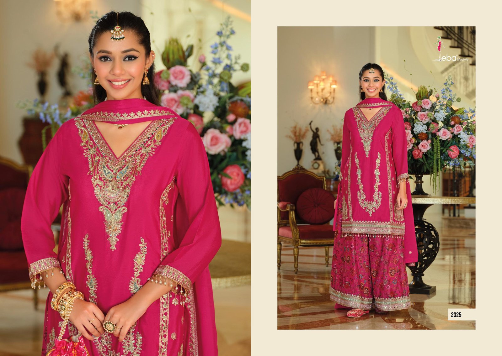 Launching Eba Rang Vol 3 Chinon With Embroidery Work Salwar Kameez Collection Wholesale 2026