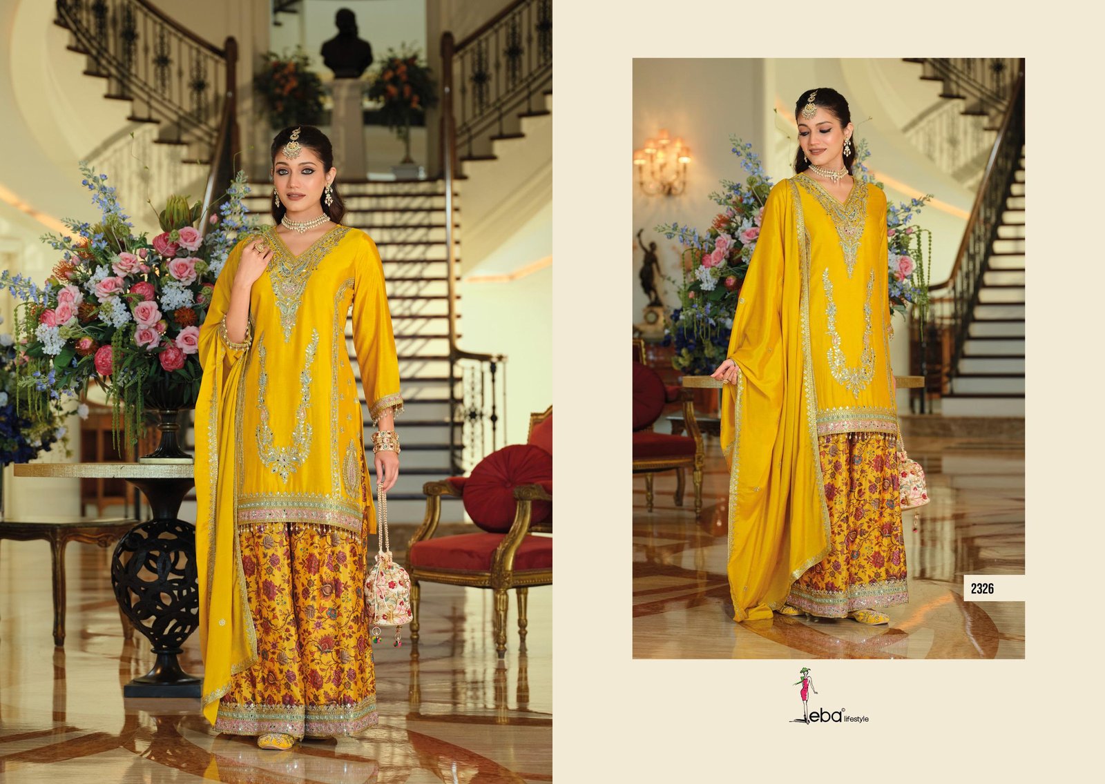 Launching Eba Rang Vol 3 Chinon With Embroidery Work Salwar Kameez Collection Wholesale 2026