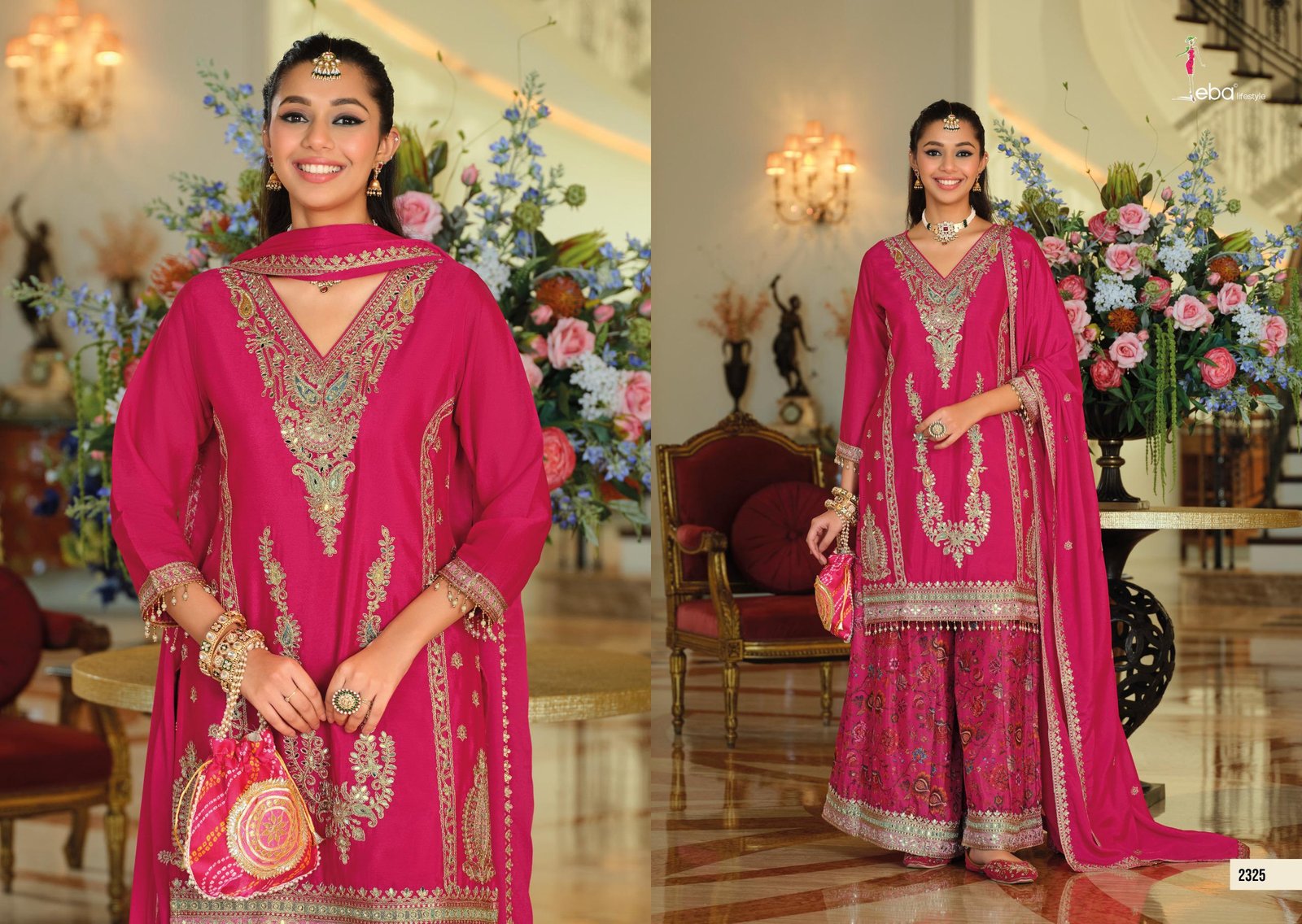 Launching Eba Rang Vol 3 Chinon With Embroidery Work Salwar Kameez Collection Wholesale 2026