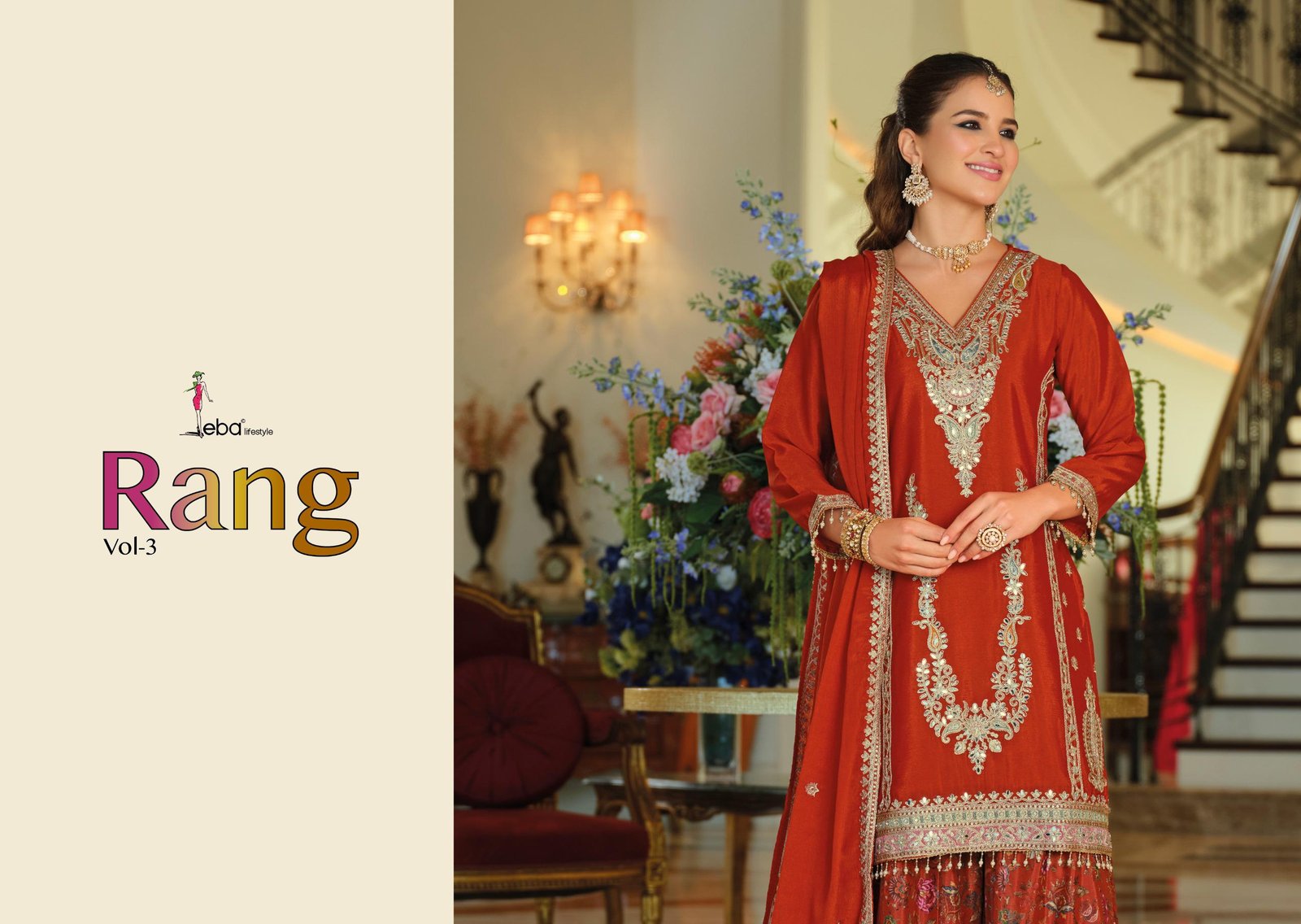 Launching Eba Rang Vol 3 Chinon With Embroidery Work Salwar Kameez Collection Wholesale 2026