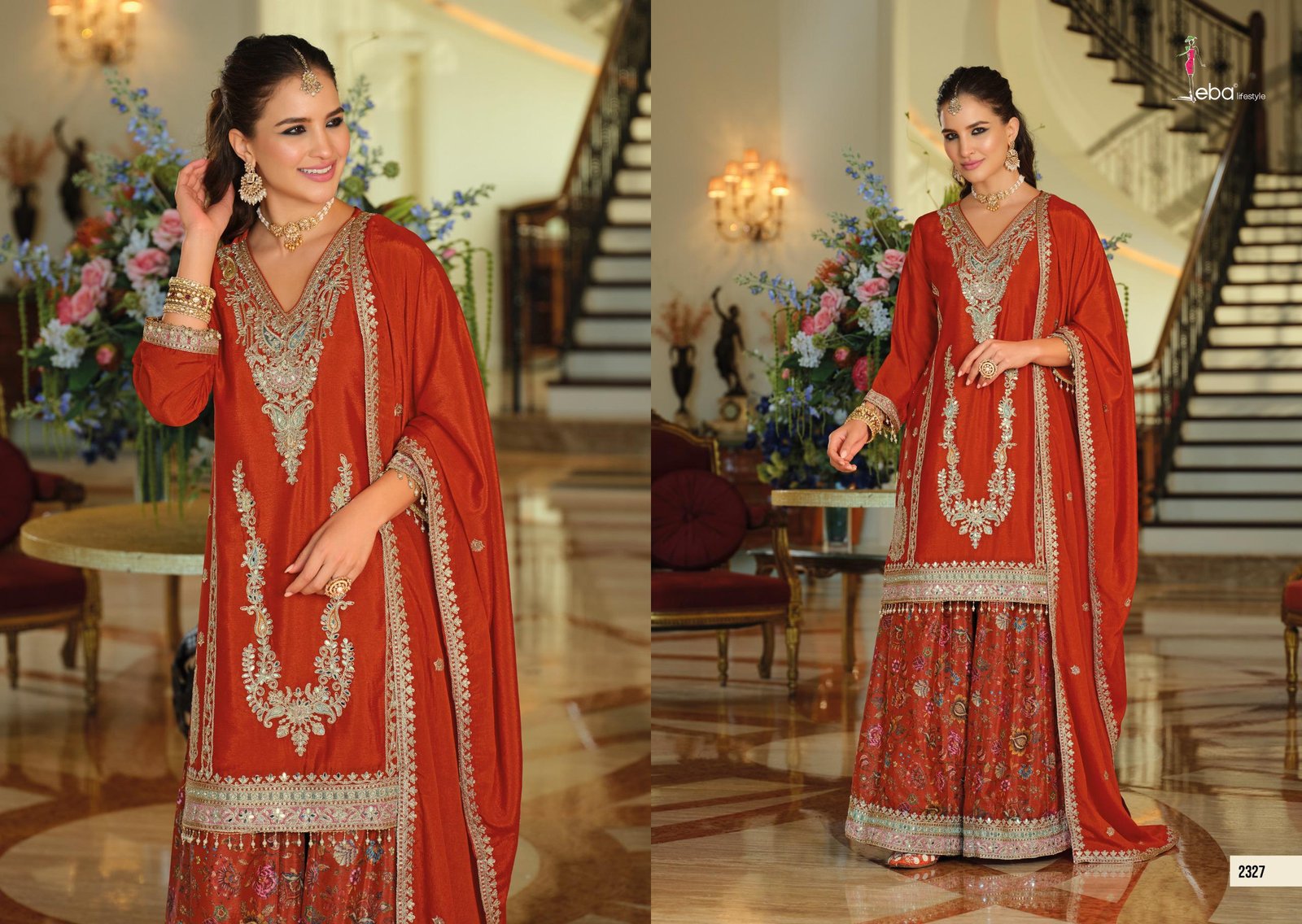 Launching Eba Rang Vol 3 Chinon With Embroidery Work Salwar Kameez Collection Wholesale 2026