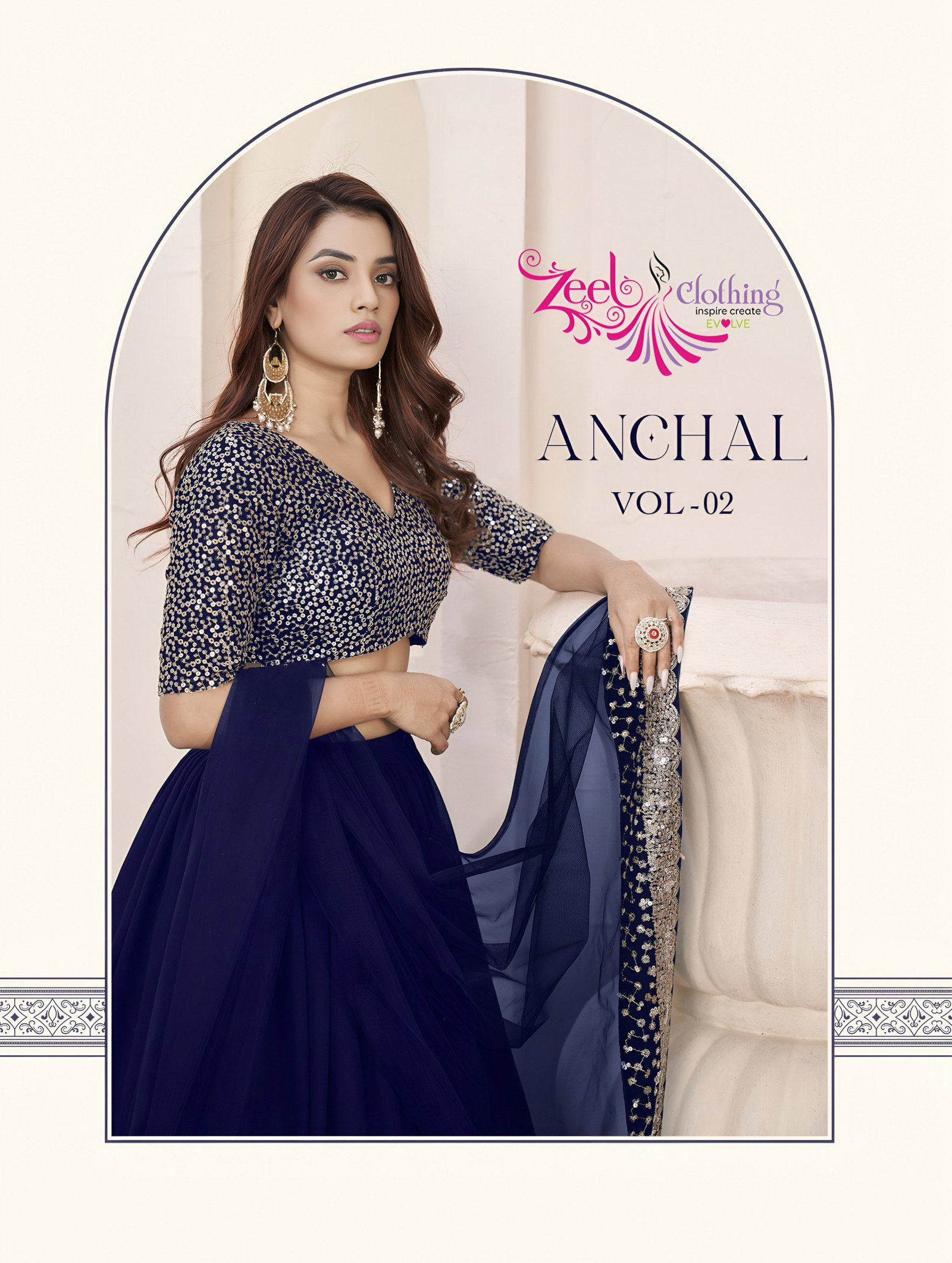 Zeel Anchal Vol 2 Georgette With Sequence Work Lehenga Choli Collection Wholesale