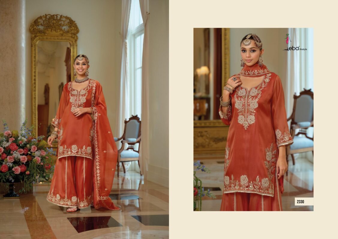 Beautiful Eba NoorJahan Chandniya With Embroidery Work Designer Wear Collection Wholesale 2026