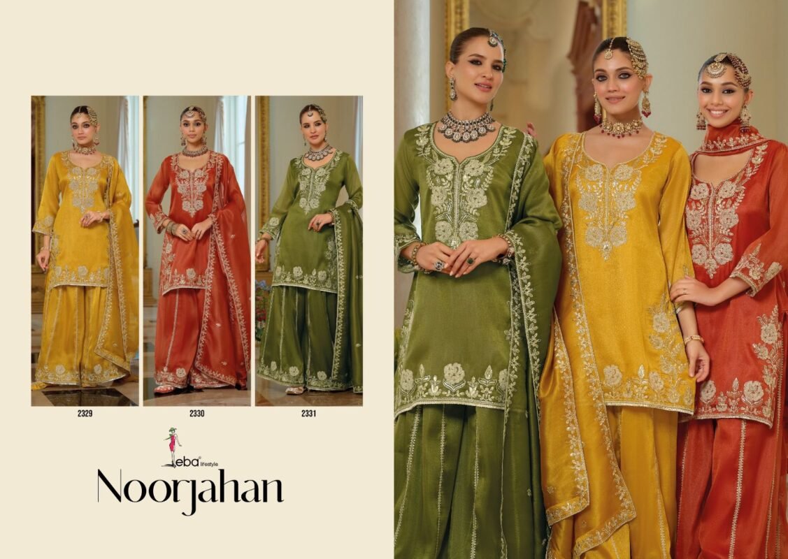 Beautiful Eba NoorJahan Chandniya With Embroidery Work Designer Wear Collection Wholesale 2026