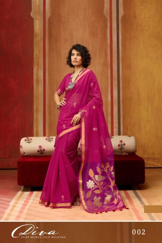 Launching Rajtex Diva Munga Silk Handloom Weaving Saree Wholesale 2026