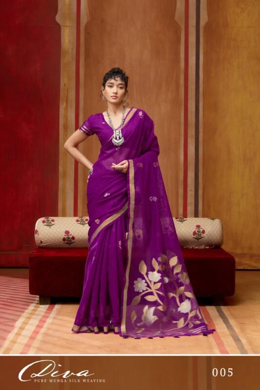 Launching Rajtex Diva Munga Silk Handloom Weaving Saree Wholesale 2026