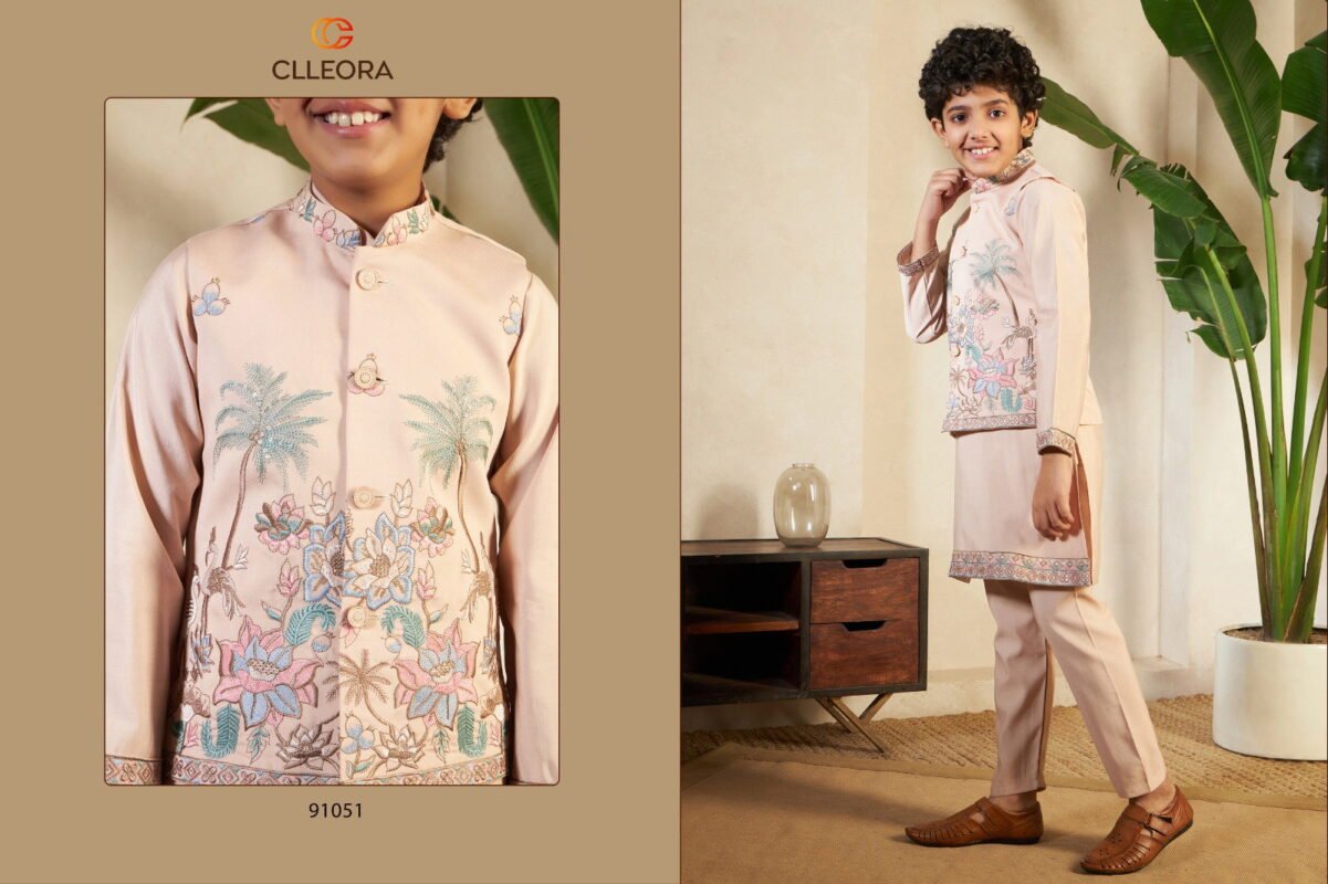 Stylish Clleora Little Viraasat Viscose Silk Threadwork Kurta Pant And Dupatta Wholesale 2026