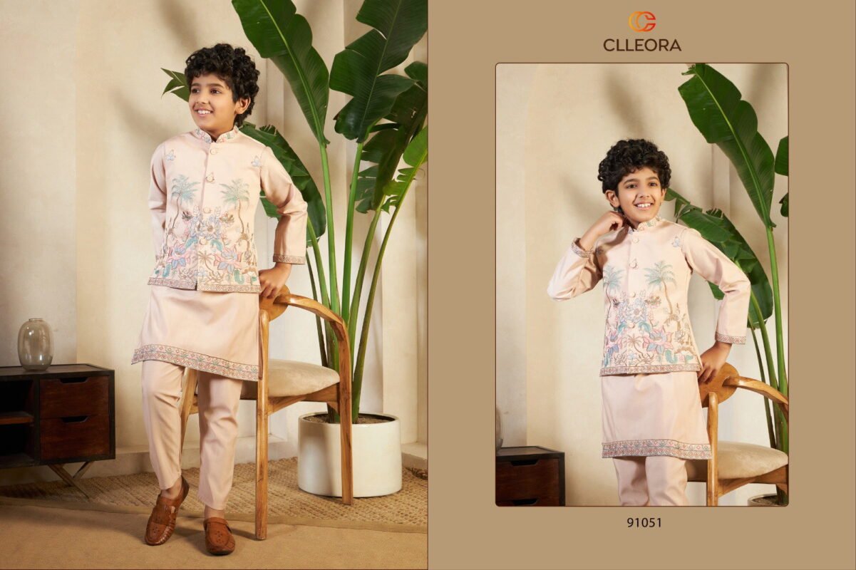 Stylish Clleora Little Viraasat Viscose Silk Threadwork Kurta Pant And Dupatta Wholesale 2026