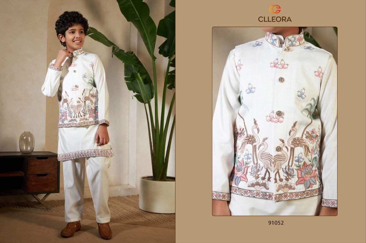 Stylish Clleora Little Viraasat Viscose Silk Threadwork Kurta Pant And Dupatta Wholesale 2026