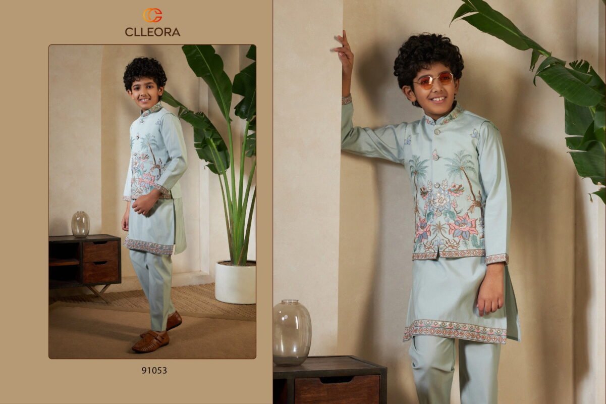 Stylish Clleora Little Viraasat Viscose Silk Threadwork Kurta Pant And Dupatta Wholesale 2026