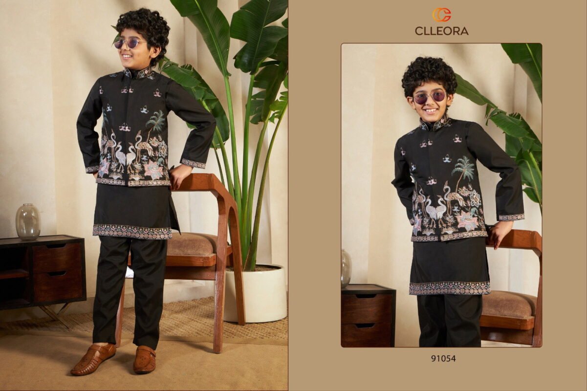 Stylish Clleora Little Viraasat Viscose Silk Threadwork Kurta Pant And Dupatta Wholesale 2026