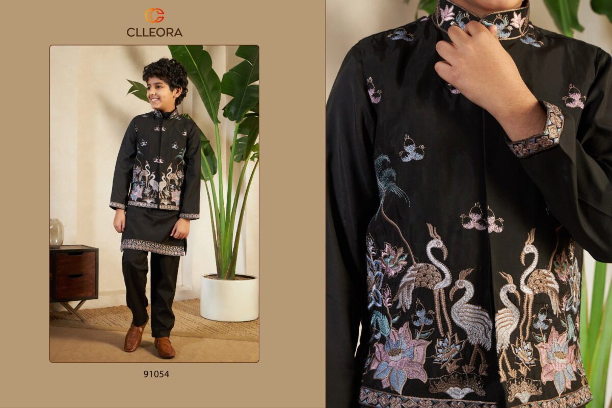 Stylish Clleora Little Viraasat Viscose Silk Threadwork Kurta Pant And Dupatta Wholesale 2026