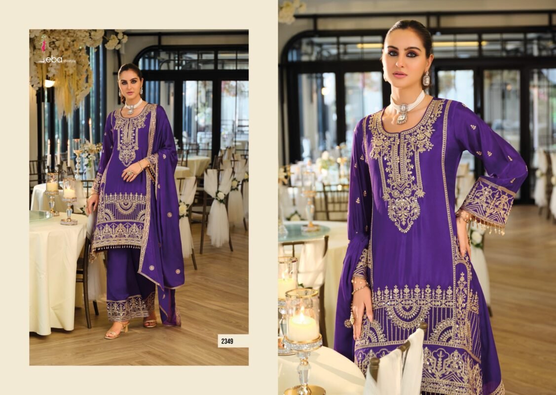 Latest Eba Manpreet Chinon With Embroidery Work Designer Salwar Kameez Wholesale 2026