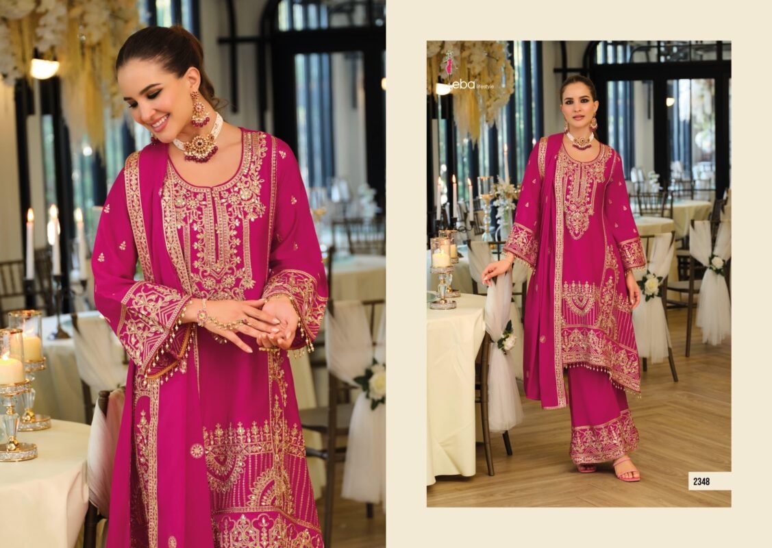 Latest Eba Manpreet Chinon With Embroidery Work Designer Salwar Kameez Wholesale 2026