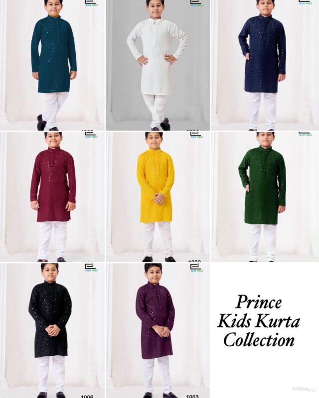 Launching Lekha LI Prince Heavy Rayon Chikankari Kids Kurta Pajama Wholesale 2026