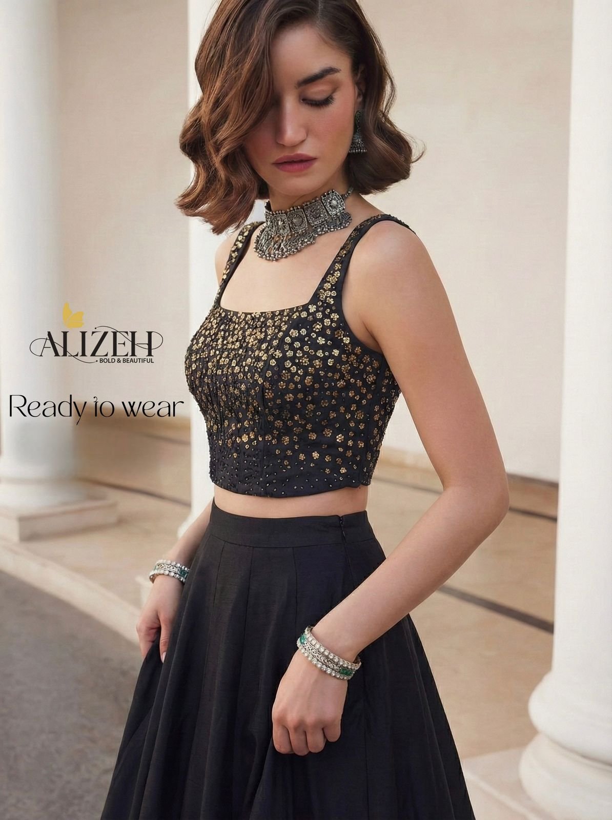 Alizeh 9004 And 9005 Silk Stylish Wear Lehenga Choli Collection Wholesale