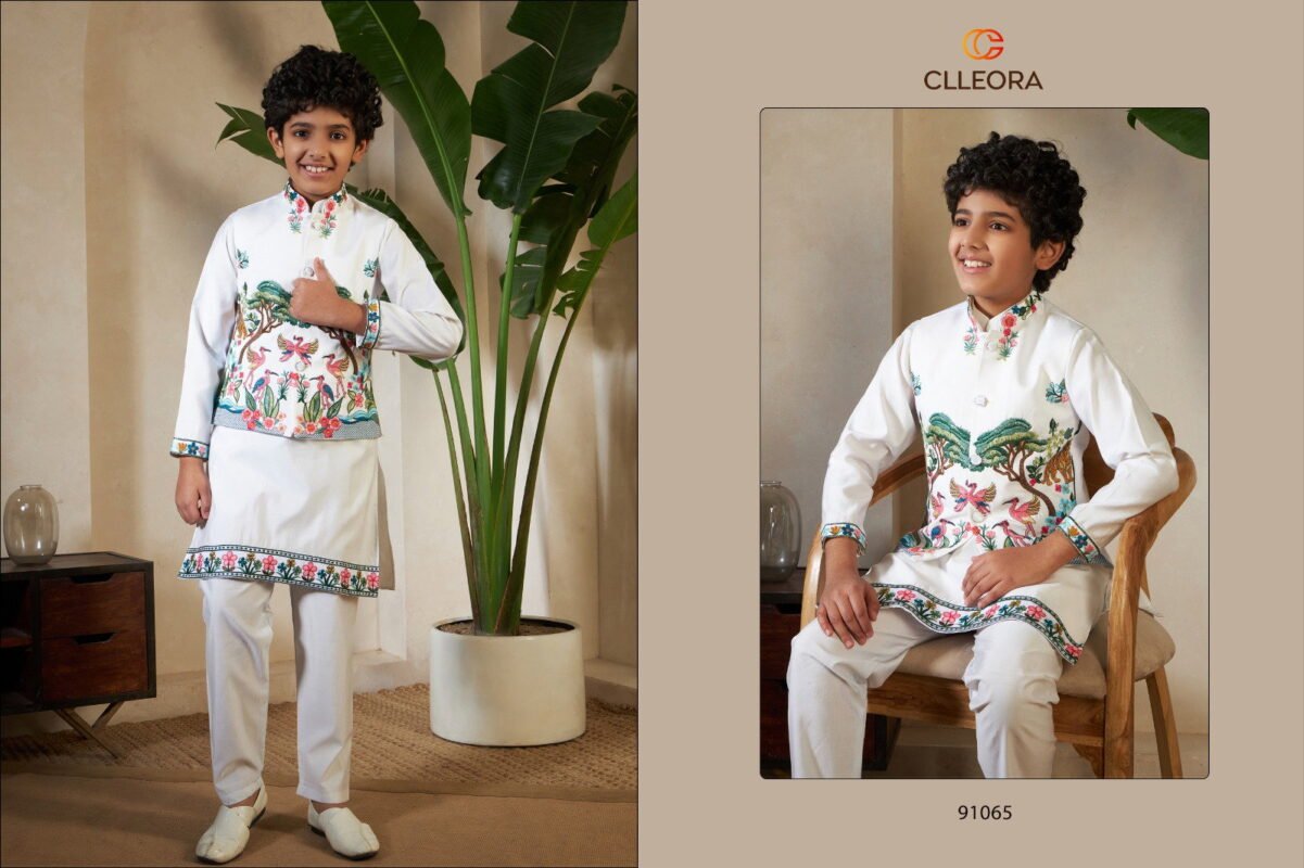 Latest Clleora Royal Vantara Viscose Silk Embroidered Work Kurta Pant And Koti Wholesale 2026
