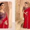 Beautiful TFH Sandal Wood 1600 Series Wedding Wear Heavy Work Saree Wholesale 2026