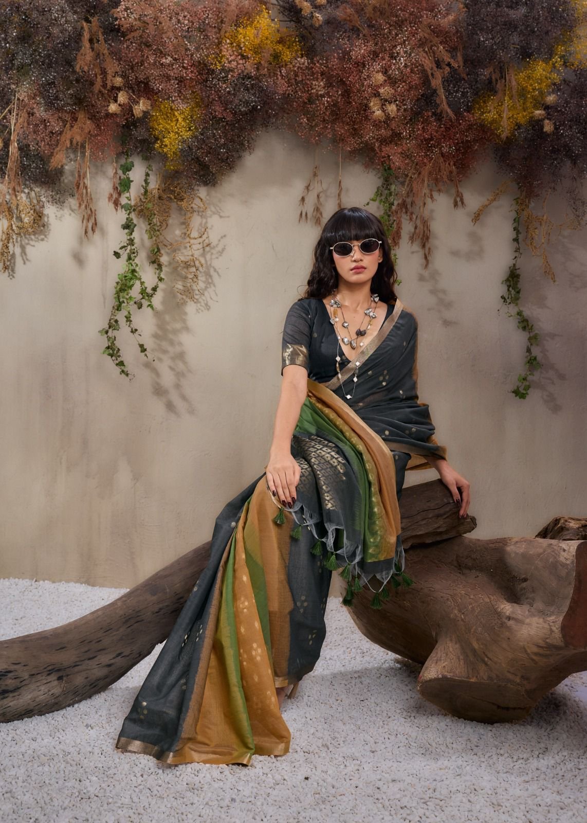 Rajtex Scarlette Viscose Cotton HAndloom Weaving Saree Collection Wholesale