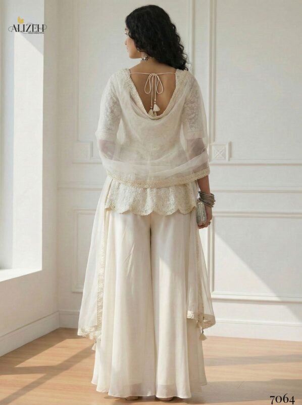 Latest Alizeh 7062 To 7065 Georgette With Stylish Wear Top Bottom And Dupatta Wholesale 2026