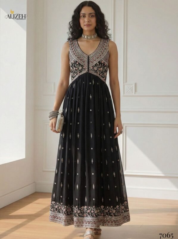 Latest Alizeh 7062 To 7065 Georgette With Stylish Wear Top Bottom And Dupatta Wholesale 2026