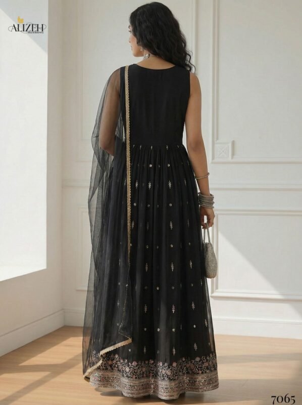 Latest Alizeh 7062 To 7065 Georgette With Stylish Wear Top Bottom And Dupatta Wholesale 2026