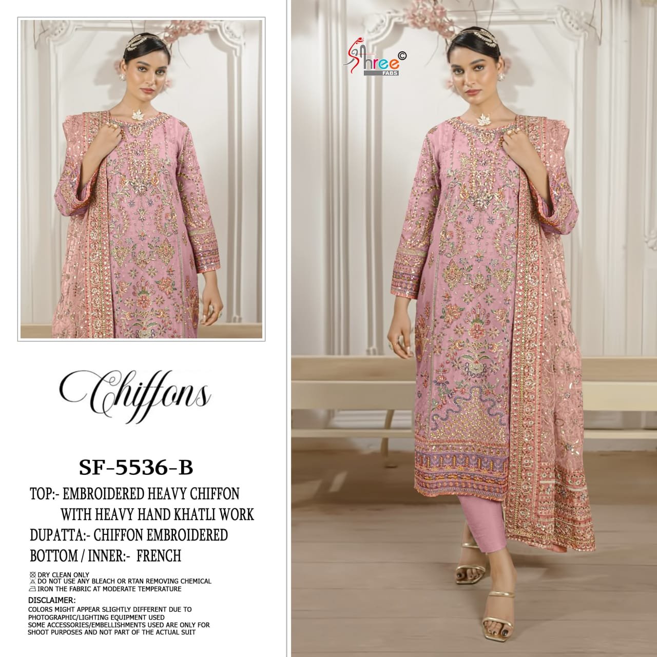Latest Shree Sf 5536 A To D Chiffon With Embroidery Work Pakistani Salwar Kameez Wholesale 2026