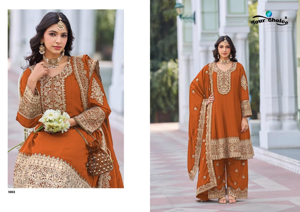 Launching Your Choice Afgani Silver Chinon With Work Designer Salwar Kameez Wholesale 2026