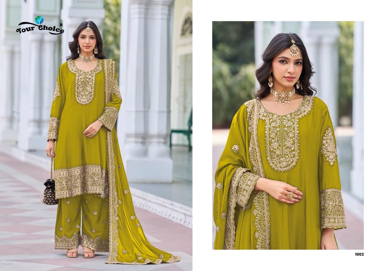 Launching Your Choice Afgani Silver Chinon With Work Designer Salwar Kameez Wholesale 2026