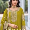 Your Choice Afgani Silver Chinon With Work Designer Salwar Kameez Wholesale