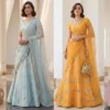Launching Alizeh Mirror Maze Silk Embroidery Mirror Work Lehenga Choli Collection Wholesale 2026