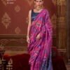 Kreshva Takshshila k 4569 P C Silk With Ikkat Design Saree Collection Wholesale