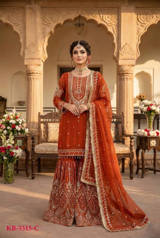 Beautiful Kb 3315 Series Georgette Embroidered Designer Eid Collection Wholesale 2026