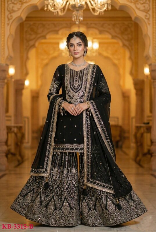 Beautiful Kb 3315 Series Georgette Embroidered Designer Eid Collection Wholesale 2026