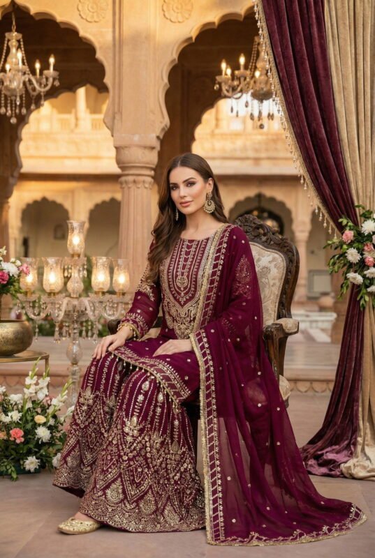 Beautiful Kb 3315 Series Georgette Embroidered Designer Eid Collection Wholesale 2026