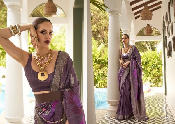 Rajtex Kalki Koechlin 313005 Multi Coloured Zari Handloom Weaving Silk Saree Collection Wholesale