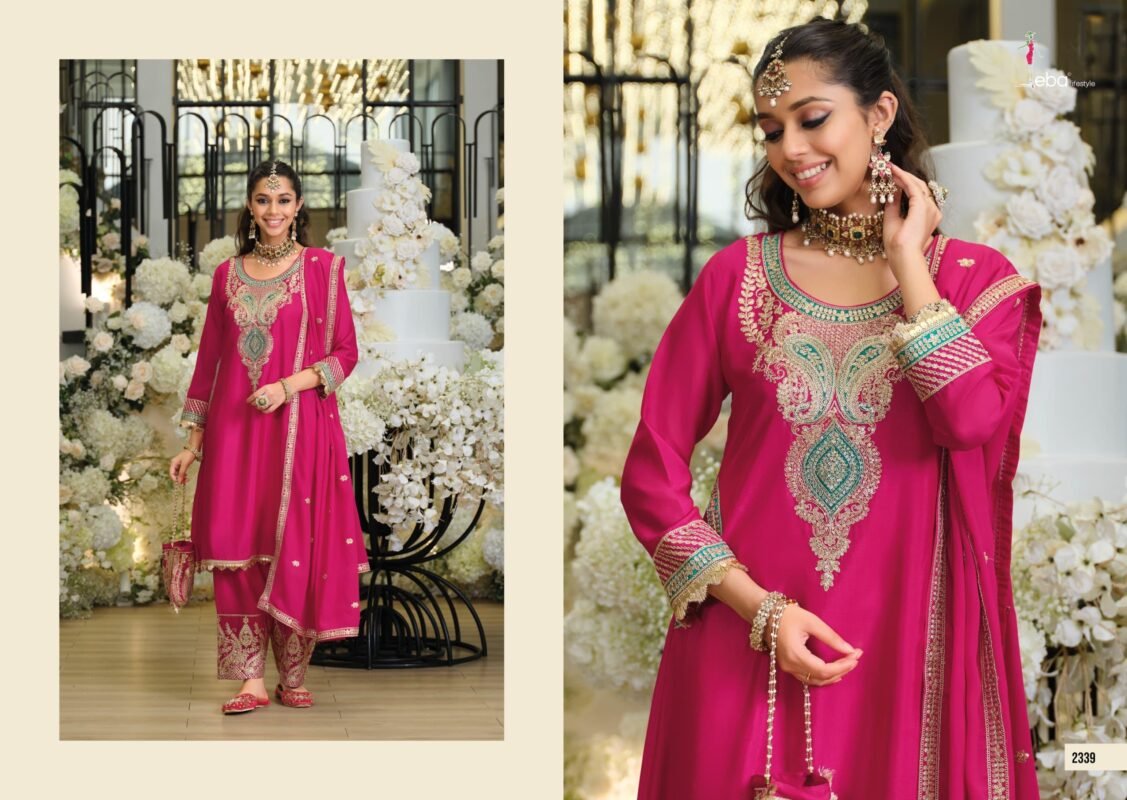 Buy Eba Sejal Chinon With Embroidery Work Top Plazzo And Dupatta Collection Wholesale 2026