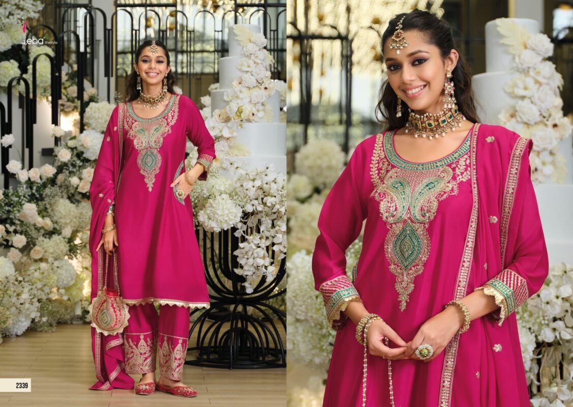 Buy Eba Sejal Chinon With Embroidery Work Top Plazzo And Dupatta Collection Wholesale 2026