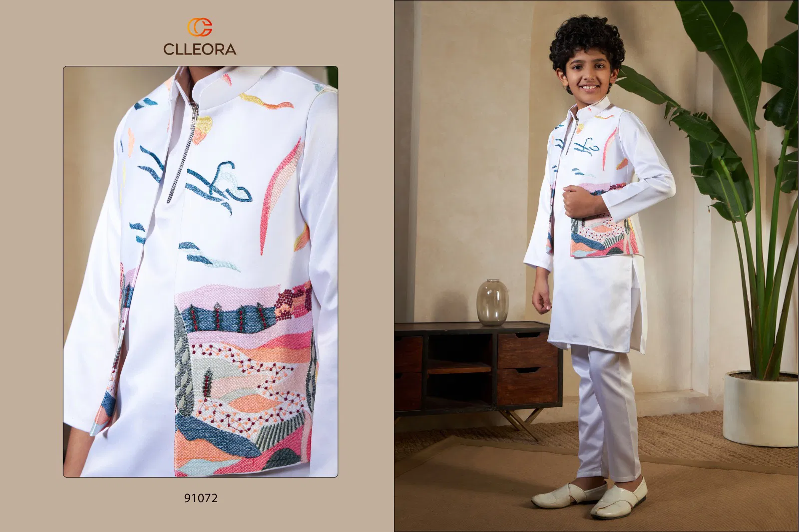 Beautiful Clleora Ethnic Carnival Satin Silk Thread Work Kurta Pant And Koti Wholesale 2026
