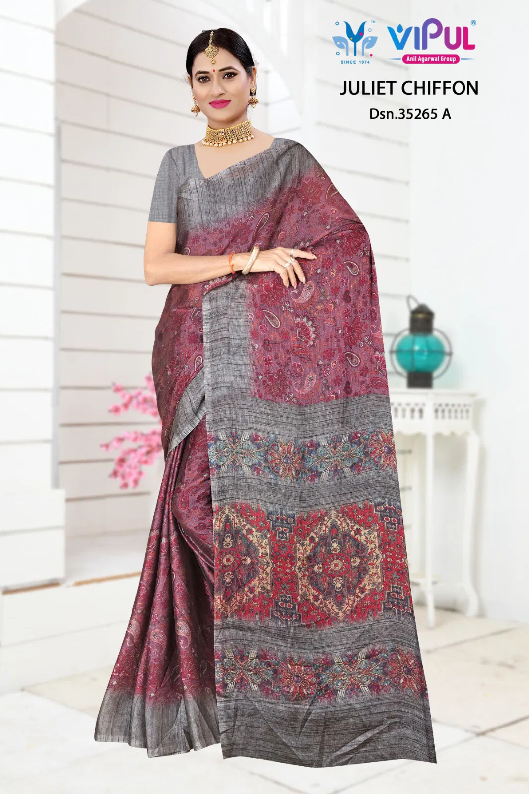 Buy Vipul Juliet Chiffon 35265 A To D Chiffon Printed Saree Collection Wholesale 2026