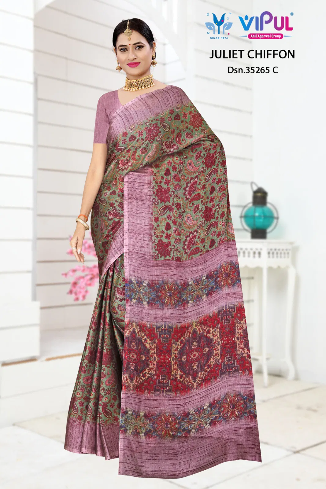 Buy Vipul Juliet Chiffon 35265 A To D Chiffon Printed Saree Collection Wholesale 2026
